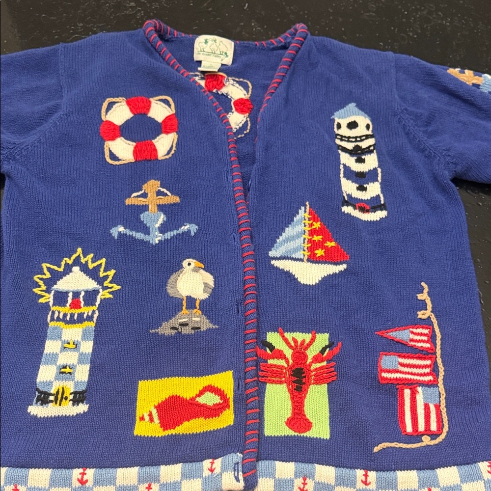 Nautical/ East Coast Cardigan